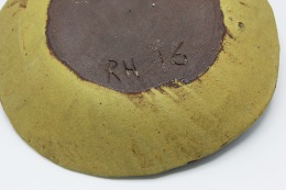 Roger Herman's ceramic plate view of underneath