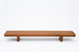French 1950's bench straight view from above