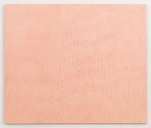 , MICHELLE GRABNER&nbsp;Pink Curtain,&nbsp;1997&nbsp;Enamel on panel&nbsp;32 x 38 in. (81.3 x 96.5 cm)