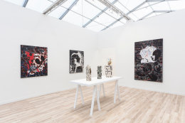 Installation view, James Cohan at Frieze New York, May 1 - 5, 2019