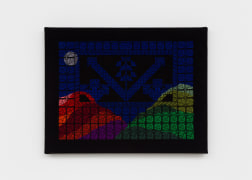 black cloth with colorful embroidery