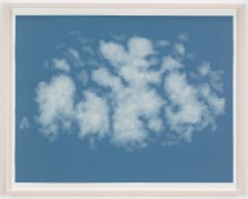 , SPENCER FINCH, Cloud (cumulus congestus, Spain), 2014, Scotch tape on paper, 19 3/4 x 25 1/2 in. (sheet) 21 5/8 x 27 1/2 in. (framed)