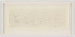 , JOHN CAGE&nbsp;(Where R = Ryoanji),&nbsp;1983&nbsp;Drypoint, Set of 4&nbsp;Each: 9 1/4 x 23 1/4 in. (23.5 x 59 cm)&nbsp;Edition of 25