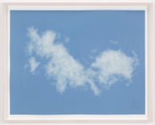 , SPENCER FINCH, Cloud (cumulus fractus, Massachusetts, E.D.), 2014,&nbsp;Scotch tape on paper,&nbsp;19 3/4 x 25 1/2 in. (sheet), 21 5/8 x 27 1/2 in. (framed)