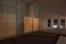 , SPENCER FINCH&nbsp;Study for Light in an Empty Room (Studio at Night), 2015&nbsp;Mixed media installation&nbsp;Dimensions variable