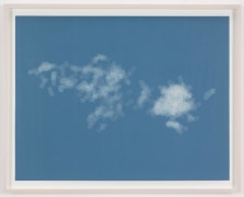 , SPENCER FINCH, Cloud (cumulus fractus, Greece), 2014, Scotch tape on paper, 19 3/4 x 25 1/2 in. (sheet) 21 5/8 x 27 1/2 in. (framed)