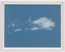 , SPENCER FINCH, Cloud (cumulus fractus, Finland), 2014, Scotch tape on paper, 19 3/4 x 25 1/2 in. (sheet) 21 5/8 x 27 1/2 in. (framed)