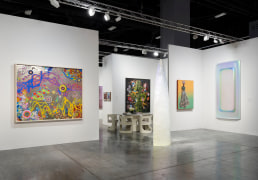 Installation view of booth E16
