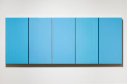 Brian Wills, Untitled (Peacock blue Poly), 2014