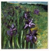 Lindsay Adams, Irises in Hudson, 2022