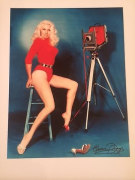 Bunny with her Burke &amp;amp; James 8 x 10 Camera