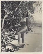 Christine Starr-Standing Nude at Cozumel, Mexico 