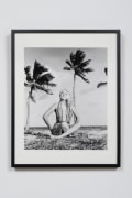 Bunny in Lotus Position on Beach in Handmade Suit - Miami Beach, FL, 1963