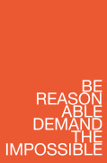 Maynard Monrow, Untitled, Be Reasonable (Orange), 2024