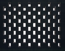 Toba Khedoori, Untitled (Black Windows) detail