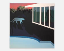 Doug Aitken, P22 by Pool Sunset, 2024. Mixed fabrics