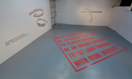 Lawrence Weiner, AS FAR AS THE EYE CAN SEE, MOCA