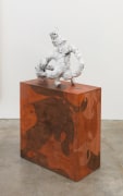 For Having Lost but Once Your Prime, You May For Ever Tarry, 2016, Fired and glazed ceramic, grout, leaf gold, plywood, wood stain, lacquer
