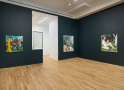 Installation view of Jameson Green,&nbsp;Crutches, Crosses, Caskets / Caskets, Crosses, Crutches, September 5 - October 11, 2025
