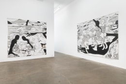 Installation view of Pieces of a Man, July 8 - August 27, 2021