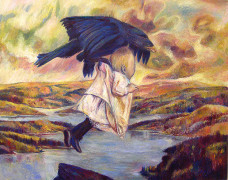 The Abduction of Ganymede (Rescued from Eagle&#039;s Nest),&nbsp;2006, oil on linen