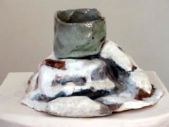 Monkey Mountain, Colorado with Cereal Bowl, 2005, glazed ceramic