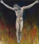 Model for the Crucifix (After Michelangelo), 2008, oil on panel&nbsp;