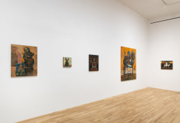 Installation view of Joseph Olisaemeka Wilson,&nbsp;Hard Times and Silver Teeth at the Spicewood County Casino, January 10 &ndash; February 22, 2025