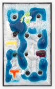 Body Scan 10, 2015, resin, pigment, and painted steel frame