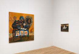 Installation view of Joseph Olisaemeka Wilson,&nbsp;Hard Times and Silver Teeth at the Spicewood County Casino, January 10 &ndash; February 22, 2025