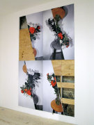 Locus Rubric II, 2011, Inkjet photographs mounted on wall, with wall displacements and removals