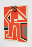 Contrapposto, 2024 glazed ceramic and acrylic on wood