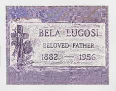 Lavender Bela Lugosi, 2010, wax crayon, ballpoint pen, and marker on paper