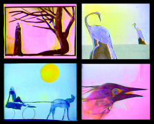 What you wonder about is what you know- as well as the other way around. (detail), 2022, animated color video with sound