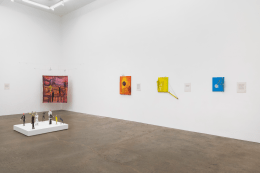 Tom Thayer,&nbsp;Make a Pinch Pot Out of Your Mouth, installation view at Derek Eller Gallery, New York