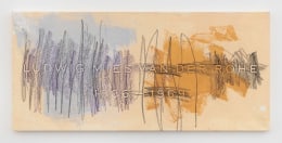 Silver and Copper Mies van der Rohe, 2020, wax oil crayon and acrylic on muslin