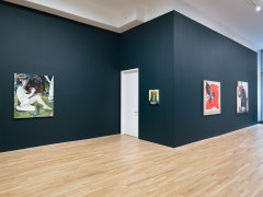 Installation view of Jameson Green,&nbsp;Crutches, Crosses, Caskets / Caskets, Crosses, Crutches, September 5 - October 11, 2025