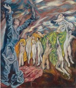 The Vision of Saint John: The Opening of the Fifth Seal (After El Greco), 2008, oil on linen