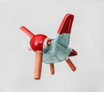 Polychrome Hummingbird, 2022, glazed ceramic