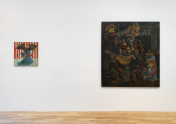 Installation view of Joseph Olisaemeka Wilson,&nbsp;Hard Times and Silver Teeth at the Spicewood County Casino, January 10 &ndash; February 22, 2025