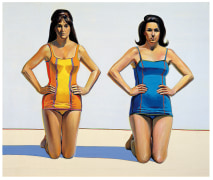 Wayne Thiebaud, Two Kneeling Figures, 1966