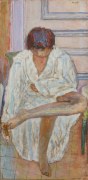PIERRE BONNARD  Femme &agrave; sa toilette (Le peignoir) [Woman at Her Dressing Table (The Bathrobe)], c. 1923