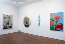 Installation view of The Pop Object: The Still Life Tradition in Pop Art at Acquavella Galleries from April 9 - May 23, 2013.