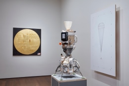 Installation view of Tom Sachs Spaceships