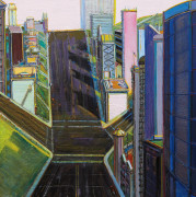 Wayne Thiebaud, Intersection Buildings, 2000-2014