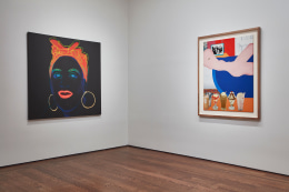 Installation view of Painted Pop at Acquavella Galleries