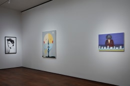 Installation view of&nbsp;Portraiture: From Cassatt to Warhol,&nbsp;New York, January 21 - March 21, 2025., Art &copy; 2025 Marsie, Emanuelle, Damon and Andrew Scharlatt, Hannah Wilke Collection &amp;amp; Archive, Los Angeles / Artists Rights Society (ARS), NY. /&nbsp;&copy; 2025 Wayne Thiebaud Foundation / Licensed by VAGA at Artists Rights Society (ARS), NY.