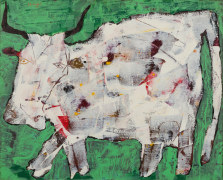Jean Dubuffet, Vache aux cornes noires [Cow with Black Horns], August 1954