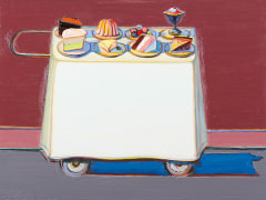 Wayne Thiebaud, Cafe Cart, 2012