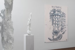 Installation view of Enoc Perez: The Good Days at Acquavella Galleries from January 10 - February 8, 2013.
